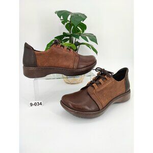 Naot Women’s Riviera Leather Oxfords Brown Comfort Work Size 9 US